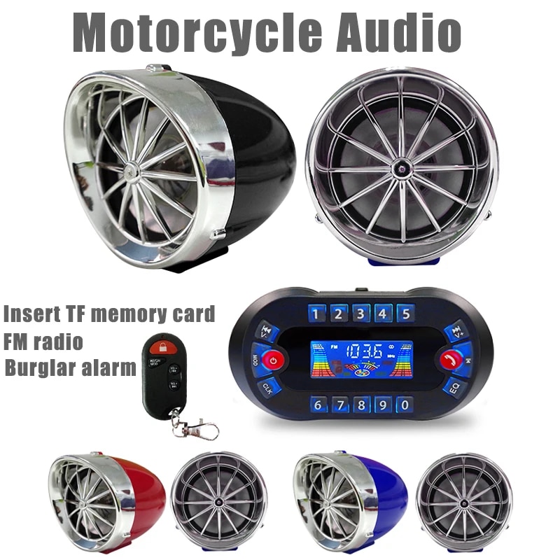 Audio Music Play - Mt730 motocicleta bluetooth alto-falante amplificador saída