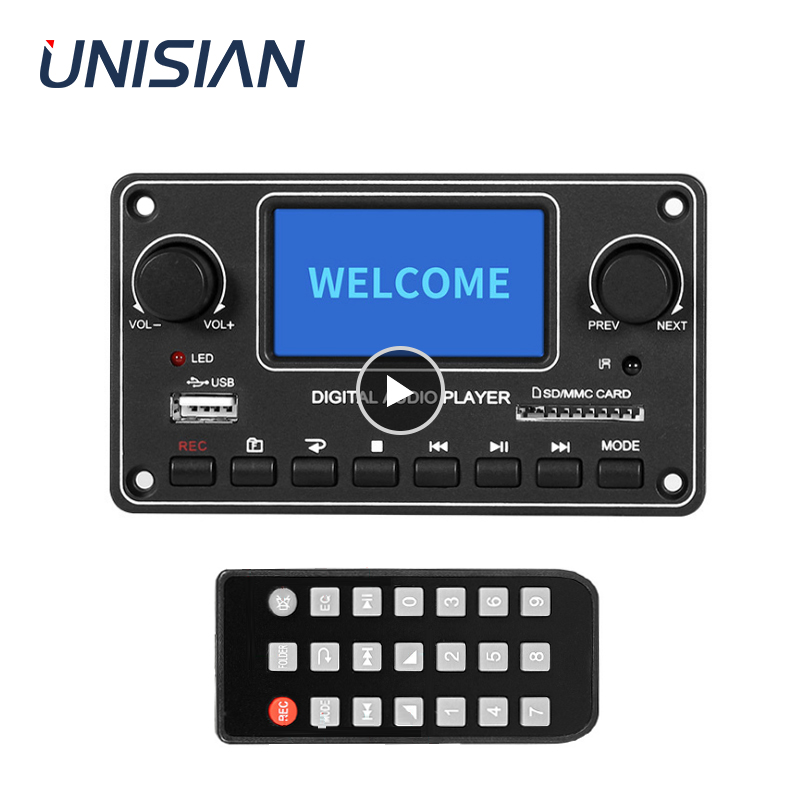 Audio Music Play - Módulo reprodutor lcd unisiano mp3 28*64