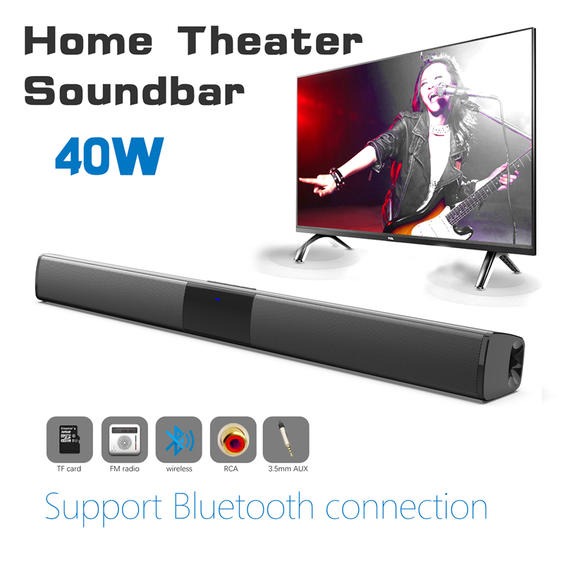Audio Music Center - 40w sem fio bluetooth 5.0 soundbar