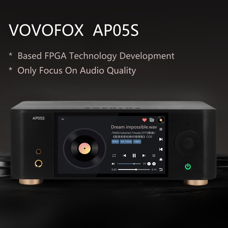 Audio Music Play - VOVOFOX-HiFi AP05S Reprodutor de Música Sem