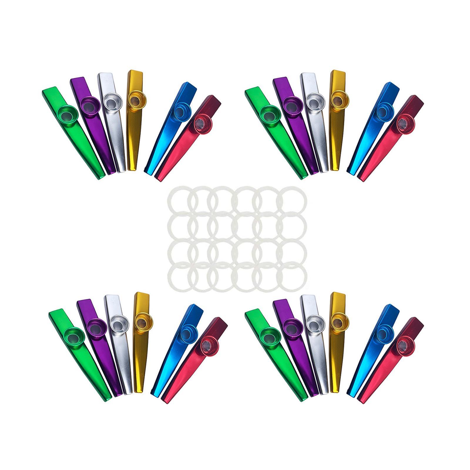 24 peças de metal kazoos para  - Ukulele Beginner Kit avaliação e preço