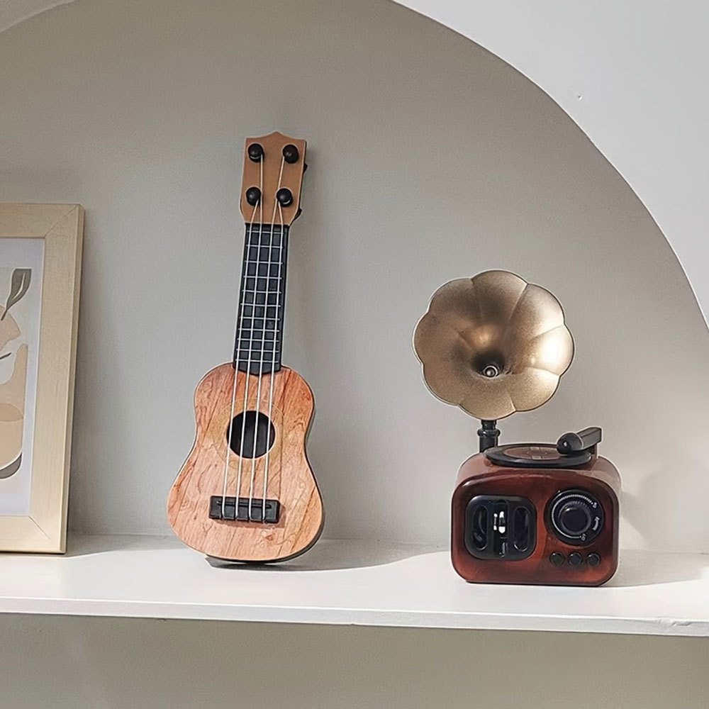 Mini brinquedo de guitarra uku - Ukulele Beginner Kit avaliação e preço