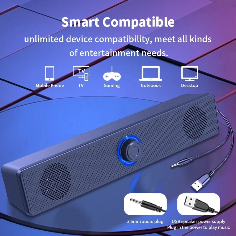 Soundbar computador pc tv port - Audio Music Center avaliação e preço