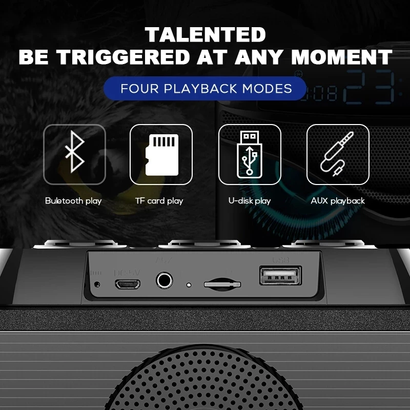 Multifuncional sem fio Bluetoo - Audio Music Center avaliação e preço