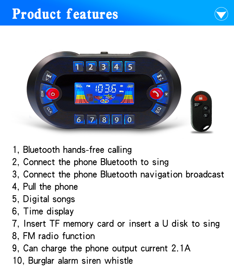 Mt730 motocicleta bluetooth al - Audio Music Play avaliação e preço