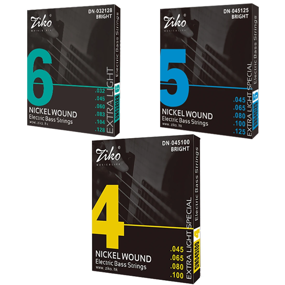 ZIKO-Baixo elétrico Cordas par - Bass Guitar Strings avaliação e preço