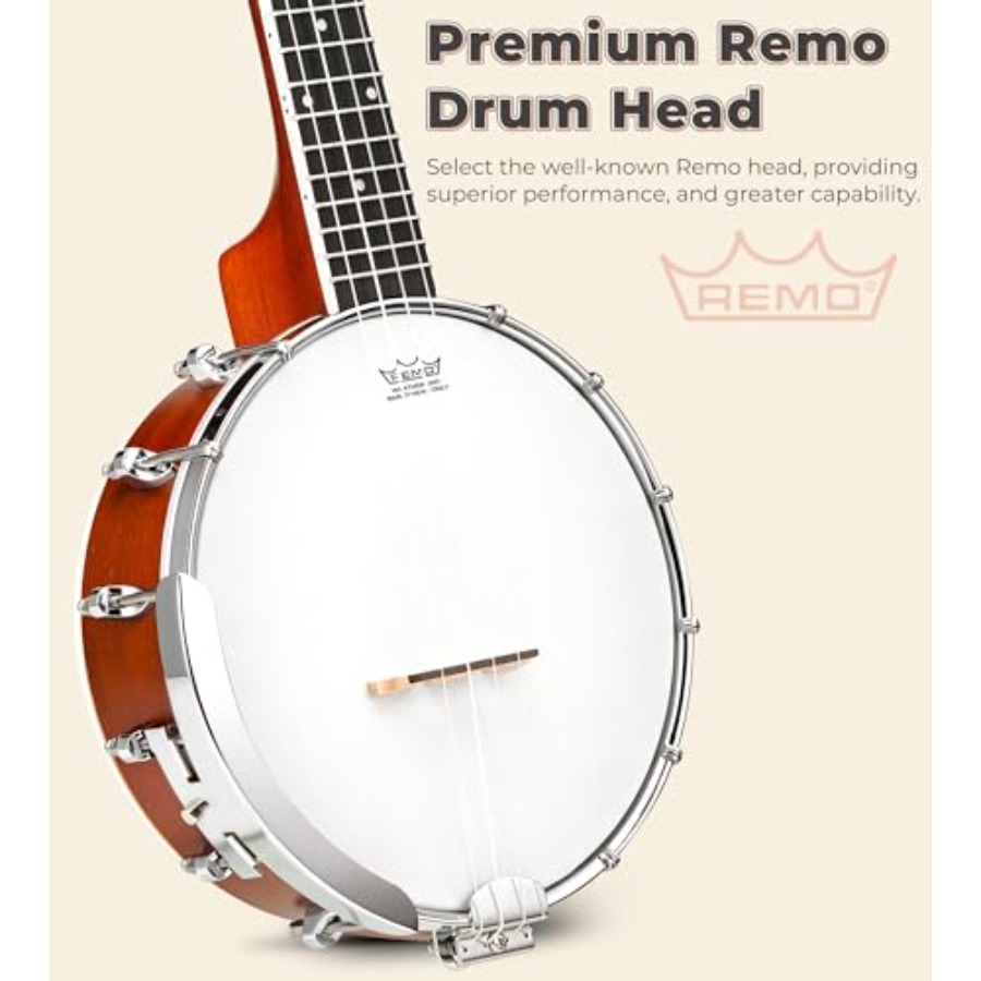 Banjolele de 23 Polegadas com  - Ukulele Beginner Kit avaliação e preço