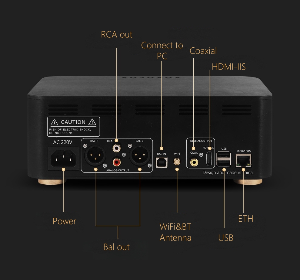 VOVOFOX-HiFi AP05S Reprodutor  - Audio Music Play avaliação e preço